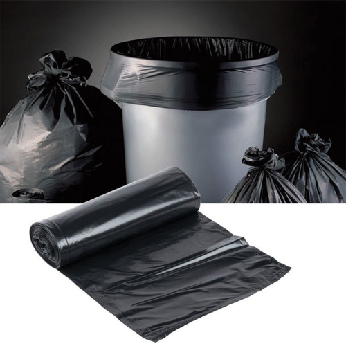 Custom Plastic Drawstring Bags Leak Proof Strong Household Trash Can Liner