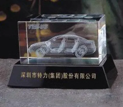 crystal glass car model