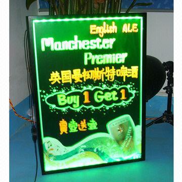 LED Writing Board for Advertising, with Billboard and Remote Controller, Pen, Tripod