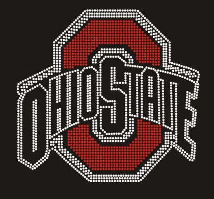 YZX Verified Factory: High Quality Crystal Cleveland Browns Custom Rhinestone Transfer