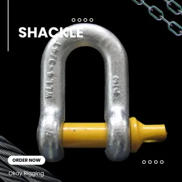Crosby Shackle Corrosion-Resistant D-Shackle for Reliable Performance in Marine, Agriculture, and Heavy Lifting