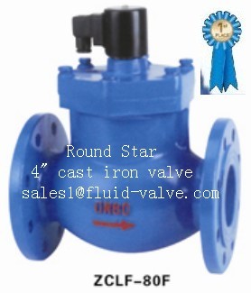 2 Way Ip54 Pilot Operated Water Air Oil Cast Iron Steam Electric Valve 