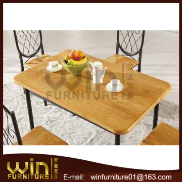 4 seaters melamin dining table and chairs