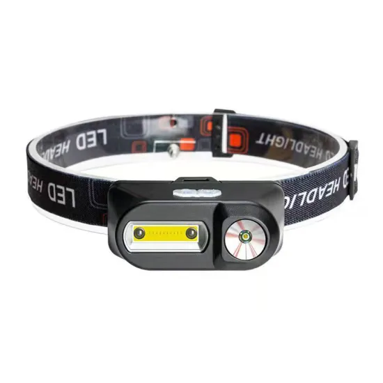 Factory Direct Outdoor Portable Dual Light Source Rechargeable High Power Sensor Headlamp