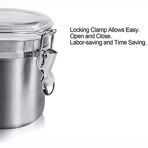 China Stainless steel canister with lock Factory