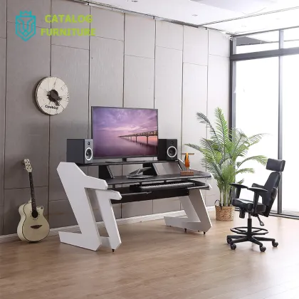 record furniture for audio 1603 modern audio desk MDF wood audio table