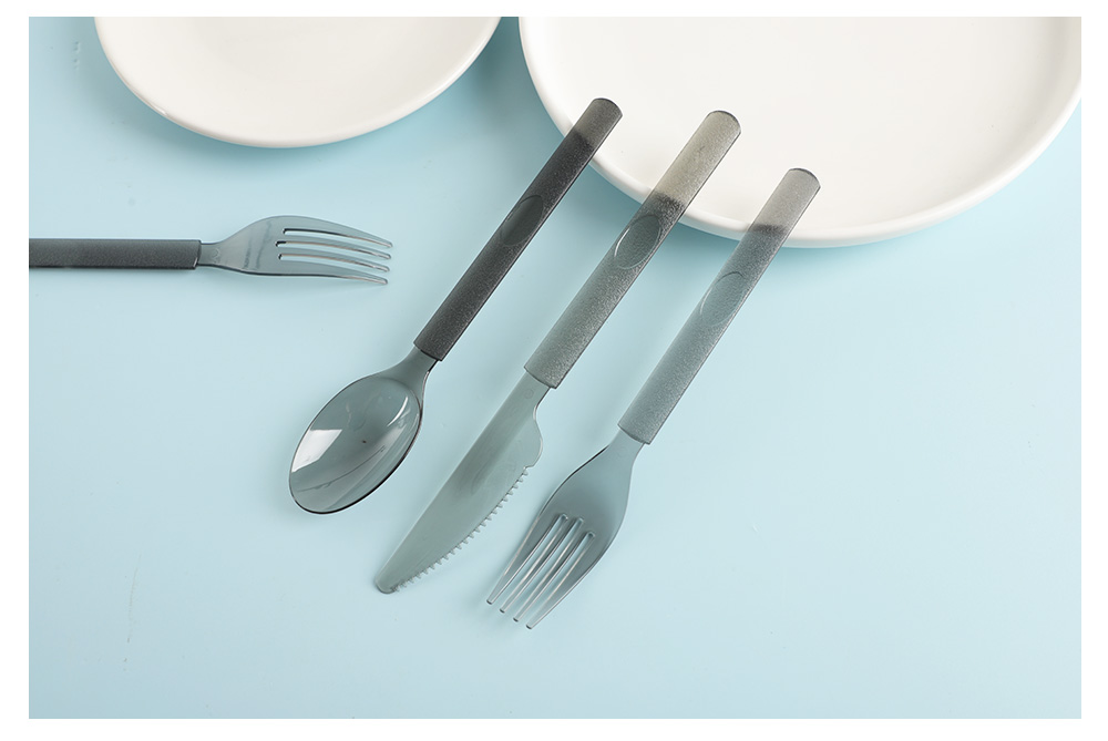Western disposable knife, fork, spoon set (4)