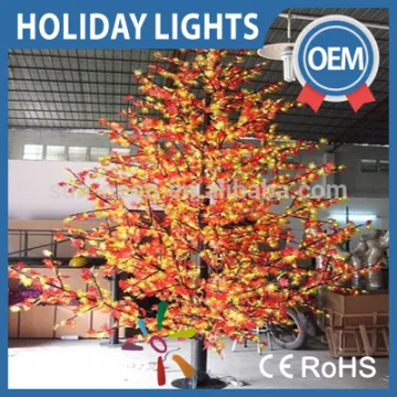 lighted maple tree