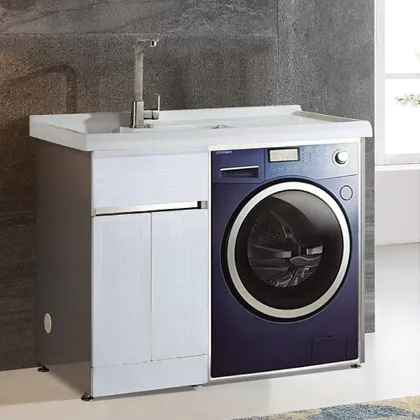 Modern Bathroom Vanity Cabinet with Washing Machine Storage