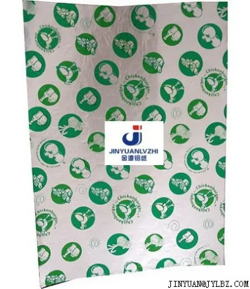 hamburger sandwich food wrap printed aluminum foil laminate paper sheets,aluminum foil paper hamburger wrap