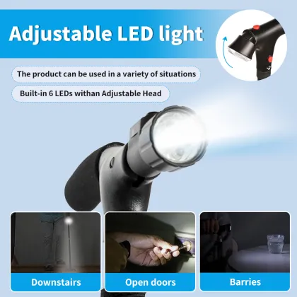 Hot Selling Aluminum Foldable Walking Cane for Men - Portable, Non-Slip Crutches for Outdoor Rehabilitation