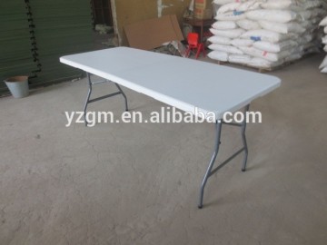6'FT blow mold white folding table