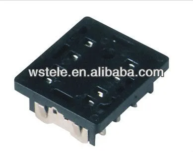 Black color 300V 7A PY-08 8 pins Relay socket for HH52P MY2 MY2K 55.02 57.02 relay