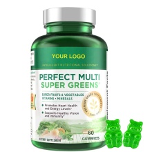 Super Greens alfalfa betteraves root tarte gummies cerise