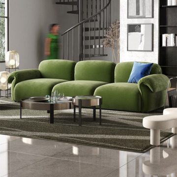 Modern Luxury Fabric Modular Corner Living Room Sofa Set