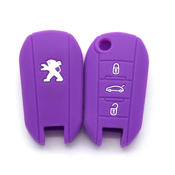 Car Key Protect Silicone Case For Peugeot, High Quality Car Key Protect