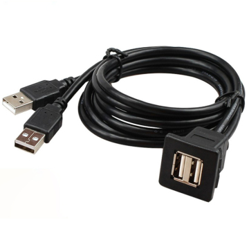 Dubbele USB Een mannetje naar een vrouwelijke kabel