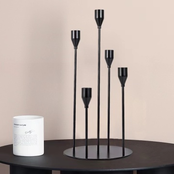 Gold Candle Stick Holder - Housewarming Matte Iron Candlestick Holders Gifts