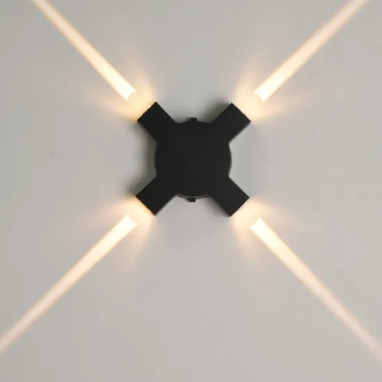 Modern Indoor LED Wall Lamp - 4W Plastic Up and Down Lighting