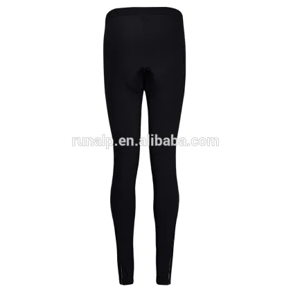 elastic cycling pants with red pad