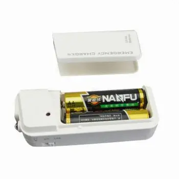 Emergency Mobile Phone Charger with 2AALR6 Batteries