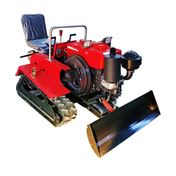 Compact Garden Tractor Tiller with Shovel - 35HP Track Crawler for Agriculture