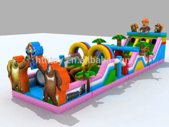 Newest adult cheap inflatable obstacle course