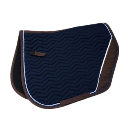 Custom Satin Fabric English Dressage Saddle Pad for Horse Riding