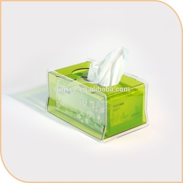 acrylic tissue colorful box with simple design new for 2015
