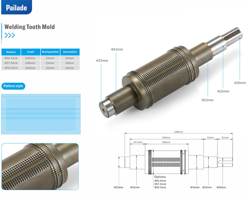 Ultrasonic Mask Machine Parts Welding Gear