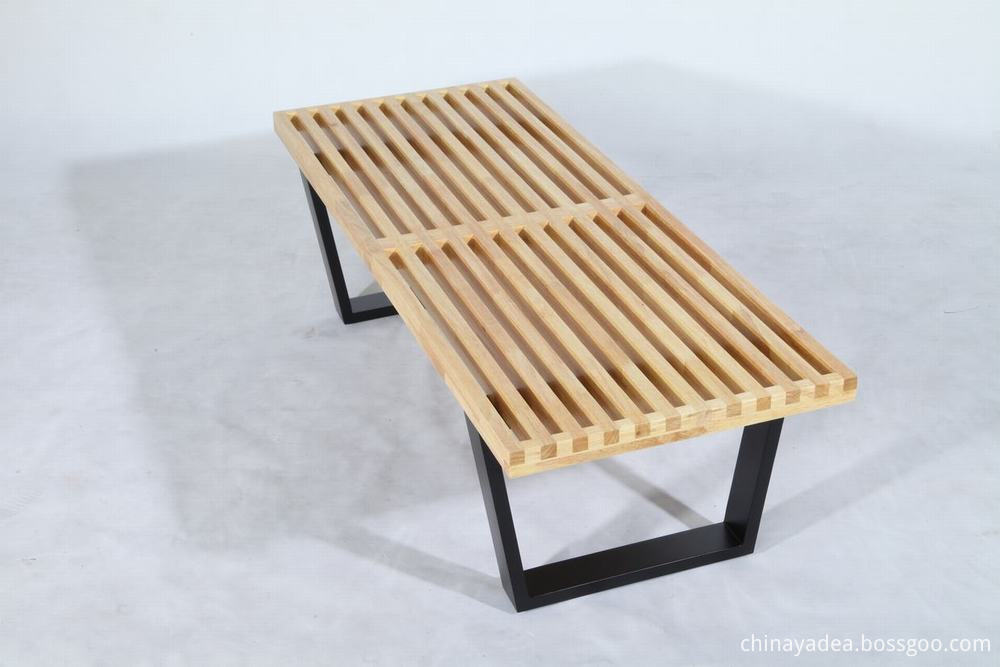 wooden bench
