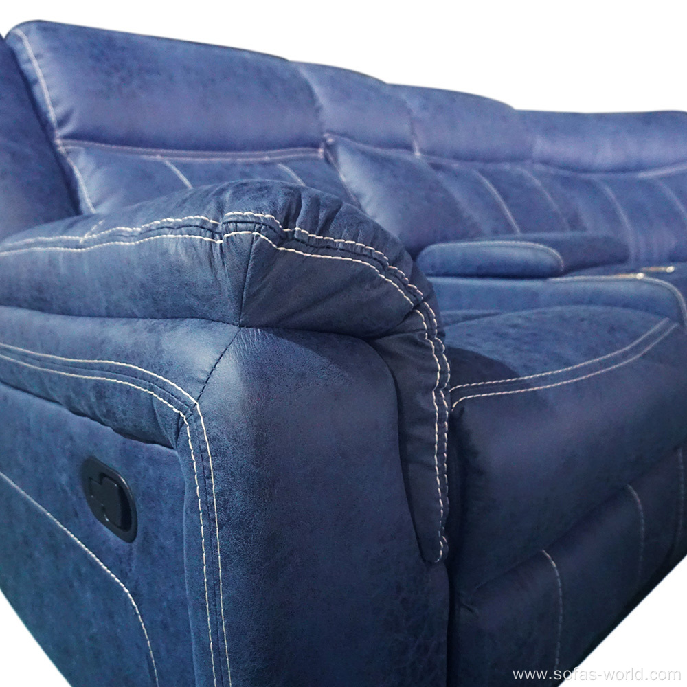 Wholesale Science and Technology Cloth Corner Recliner Sofa