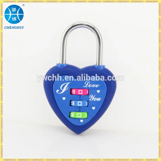 Luggage combination padlock With heart shaped padlock