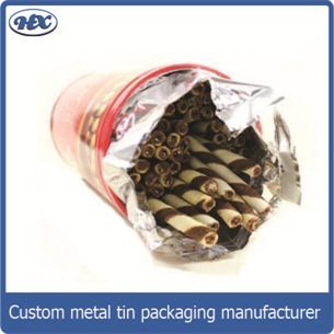 Metal package box chocolate crisp bar tin box