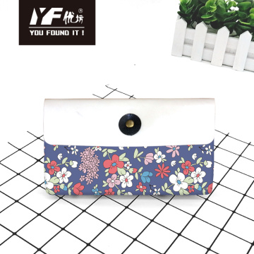 Custom see you everday PU leather handbag cosmetic bag pencil case&bag multifunctional bag