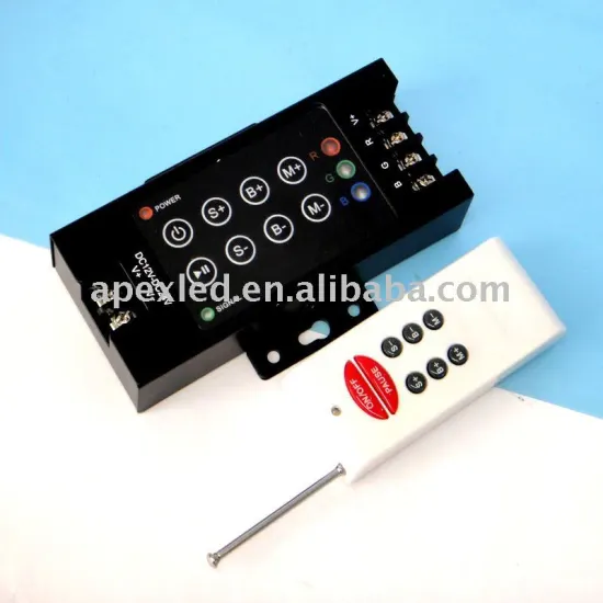 RF rgb controller with 8key 12v--24v for led rgb strip