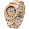 Red Sandal Wood Watch With Wooden Strap