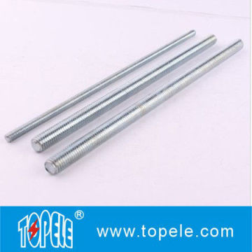 Din 975 Zinc Plated Steel Galvanized Threaded Rods, Unistrut Channel / Strut Channel Fittings