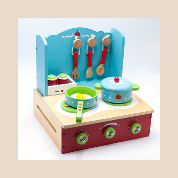 Pequeño juguete de madera, alimentos de juguete de madera, juguetes de forma de madera