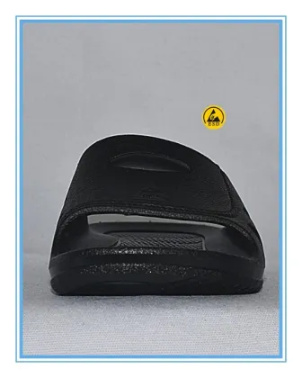 good quality black color spu(pvc foamed) cleanroom ESD SPU slippers