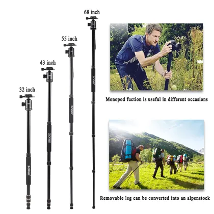 ZOMEI Aluminum Camera Tripod for SLR and Projector