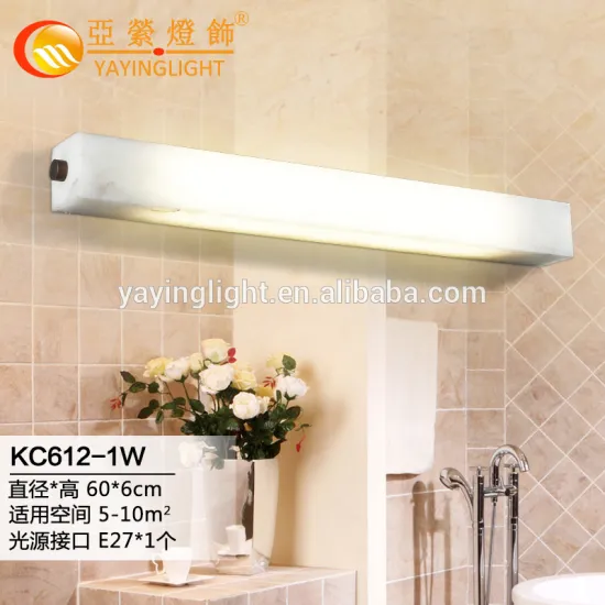 American track glass wall lamp for bath room, bath room European-style minimalist wall lamp