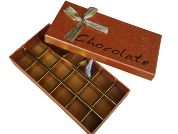 Chocolate Candy Gift Boxes With Ribbon Bow