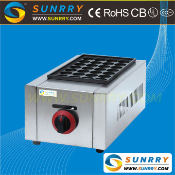 Hot sell countertop non-stick gas fish ball furnace grill and takoyaki maching machine (SUNRRY SY-FB64A)