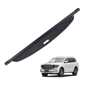 Universal SUV Car Cargo Cover - Black Trunk Cover for Outdoor Use
