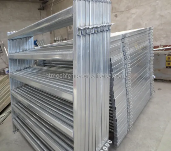 6 Rails Holding Portable Cattle Yard Panel
