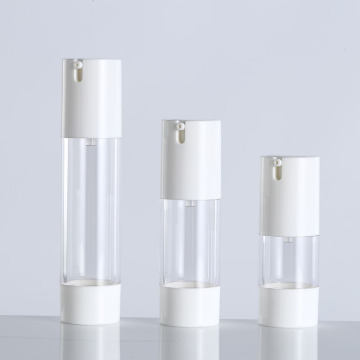 U Type Empty Cosmetic Serum Lotion Packaging Vacuum Bottles - Clear Gold Silver 15ml 30ml 50ml