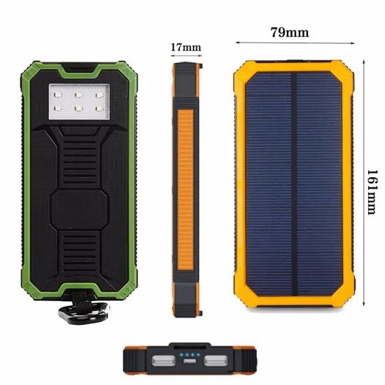 2017 Universal Portable Solar Power Bank 5000mah Dual-USB Solar charger Bank