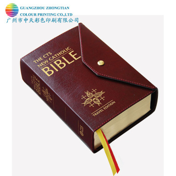 PU Leather Cover King James Version and Reina Valera Bible Printing
