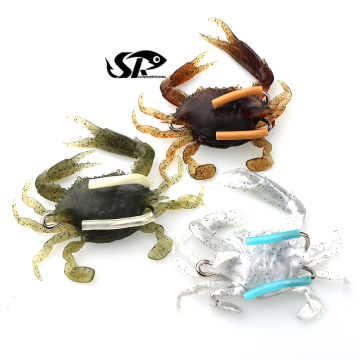 Fishking Artificial Fishing Crab Lure 3D Simulation Soft Bait 068T